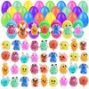 32 Pack Prefilled Easter Eggs with Squishy Toys Inside Bright Colorful Filled Squeeze Toys Great for Easter Basket Stuffers Egg Fillers Party Favors view 1