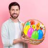 32 Pack Prefilled Easter Eggs with Squishy Toys Inside Bright Colorful Filled Squeeze Toys Great for Easter Basket Stuffers Egg Fillers Party Favors view 3