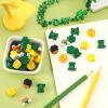 JUNEBRUSHS Erasers for Kids, 150Pcs St. Patrick's Mini Erasers Cute Pencil Erasers Shamrocks Erasers for Kids Bulk School Classroom Prizes Homework Rewards Party Favors view 3