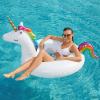 Inflatable Unicorn Flamingo Pool Floats - Jasonwell 2 Pack Pool Floaties Inflatables Rafts for Swimming Pool Tubes for Floating Lake Beach Floaty Swim Rings Pool Party Toys for Adults Kids view 3