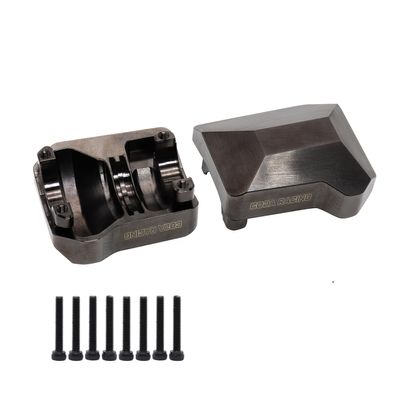 CODA RACING 2Pcs Brass Diff Cover Front&Rear Axles Housing Cover for 1/10 RC Crawler Car TRX4 Upgrade Parts-Replaces Part 8280
