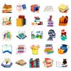 100 Pcs Book Stickers Bulk, Reading Sticker for Water Bottles, Library Stickers, Book Accessories for Reading Lovers, Vinyl Waterproof Sticker for Teens Adults Kids Students Teachers view 3