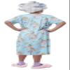 California Costumes, 100 and Rollin With It, Child Small/Medium view 3