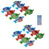 Amscan PJ Masks Birthday Party Supplies Bundle includes Party Blowouts - 16 Count and 1 Dinsaur Sticker Sheet view 1