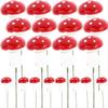 20pcs Mushroom Cake Picks, Jungle Theme Cake Decoration Mushroom Cupcake Toppers for Party Birthday Baby Shower Decor view 1