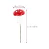 20pcs Mushroom Cake Picks, Jungle Theme Cake Decoration Mushroom Cupcake Toppers for Party Birthday Baby Shower Decor view 2