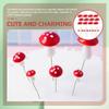 20pcs Mushroom Cake Picks, Jungle Theme Cake Decoration Mushroom Cupcake Toppers for Party Birthday Baby Shower Decor view 4