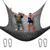 nets Tribe Kids Climbing Cargo Net, 6.5 * 9.8 ft Playground Safety Net, Polyester Double Layers Net Bridge for Inside, Outside, Backyard,Tree House, Obstacle Training, Monkey Bar, Black (6.5 * 9.8) view 1
