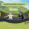 nets Tribe Kids Climbing Cargo Net, 6.5 * 9.8 ft Playground Safety Net, Polyester Double Layers Net Bridge for Inside, Outside, Backyard,Tree House, Obstacle Training, Monkey Bar, Black (6.5 * 9.8) view 3