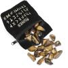 Jamron 25 Pcs Crystal Stone Engraved Rune Set with Velvet Pouch and Guidebook Future Telling Divination Game English Edition SN071173 Brown view 4