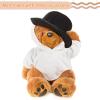 12 PCS Stuffed Bear Clothes Sublimation Stuffed Animal T-Shirt Doll Tshirts Blank Plush Bear Hoodie Fit 14-18 Inches Stuffed Bear Doll view 4