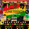Juneteenth Party Decorations, Freedom Day June 19th 1865 Party Supplies - Africa American Independence Decor with Happy Juneteenth Banner Backdrop Table Cover Cake Topper Peace Love Hanging Swirls view 3