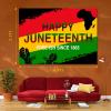 Juneteenth Party Decorations, Freedom Day June 19th 1865 Party Supplies - Africa American Independence Decor with Happy Juneteenth Banner Backdrop Table Cover Cake Topper Peace Love Hanging Swirls view 4