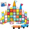 Anbalulu Magnetic Building Tiles, 134PCS Large Magnet Building Set,Magnetic Blocks, 3D STEM Stacking Toys, Magnets Toy for Kids Boys Girls view 1