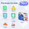 Anbalulu Magnetic Building Tiles,Magnet Building Set,Magnetic Blocks, 3D STEM Stacking Toys, Magnets Toy for Kids Boys Girls view 2
