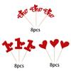 24 Pack Valentine's Day One Cupcake Toppers Glitter Sweet Love 1st Cupcake Picks 1st Birthday Cupcake Decorations for Valetine's Day Theme Baby Shower Kids 1st Birthday Party Supplies Red view 3
