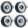 WEFEINO 4PCS 2.6 Beadlock Wheels Rims Hubs for 1/10 Axial RBX10 AXI03005 Wraith 90048 90053 Axial AXI03000 AXI3004 Buggy 2.6 Mud Terrain Tires (Titanium Grey) view 1