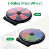 WinSpin 10" Double Sided Prize Wheel with Desktop Stand Dry Erase 10 Slots Spinning Wheel for Pub, Party, Home Game, Carnival and Holiday Activities view 2