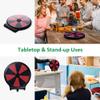 WinSpin 10" Double Sided Prize Wheel with Desktop Stand Dry Erase 10 Slots Spinning Wheel for Pub, Party, Home Game, Carnival and Holiday Activities view 3
