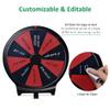 WinSpin 10" Double Sided Prize Wheel with Desktop Stand Dry Erase 10 Slots Spinning Wheel for Pub, Party, Home Game, Carnival and Holiday Activities view 4
