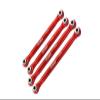Axial 1/18 UTB18 Capra 4WD Unlimited Trail Buggy AXI01002 Upgrade Parts Aluminum 7075-T6 Front Upper & Rear Upper Links Tie Rods - Red view 1
