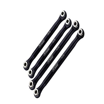 Axial 1/18 UTB18 Capra 4WD Unlimited Trail Buggy AXI01002 Upgrade Parts Aluminum 7075-T6 Front Upper & Rear Upper Links Tie Rods - Black