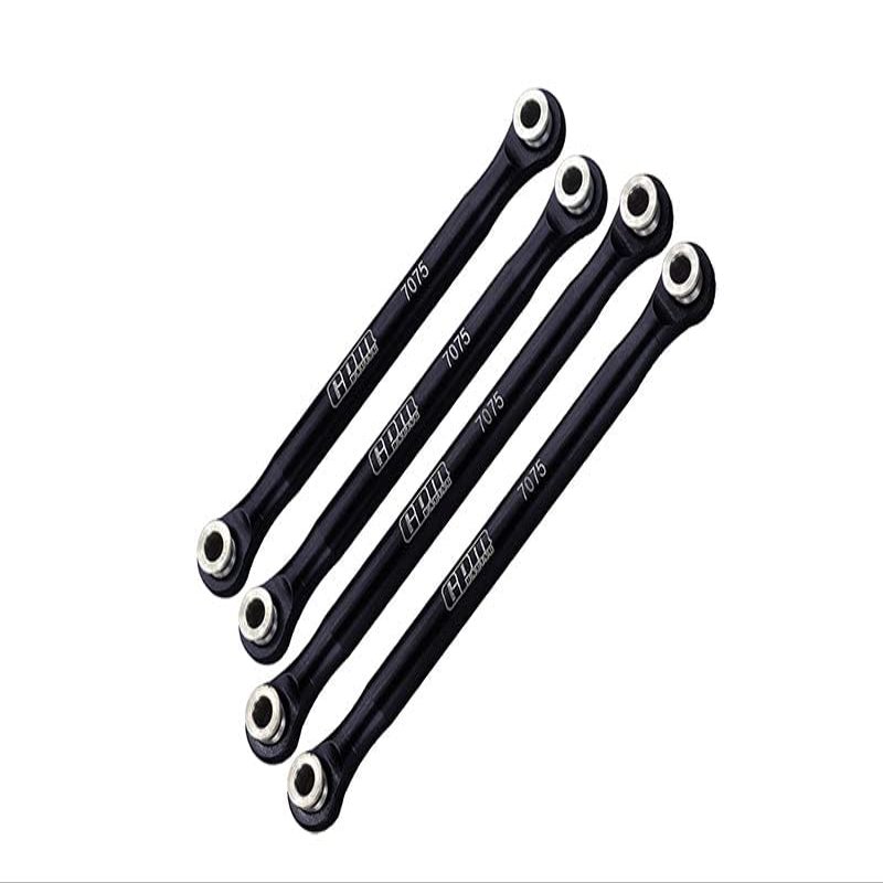 Axial 1/18 UTB18 Capra 4WD Unlimited Trail Buggy AXI01002 Upgrade Parts Aluminum 7075-T6 Front Upper & Rear Upper Links Tie Rods - Black