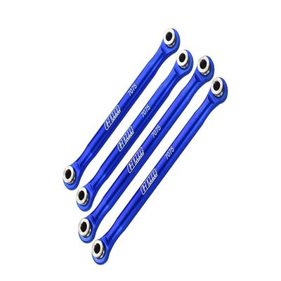 Axial 1/18 UTB18 Capra 4WD Unlimited Trail Buggy AXI01002 Upgrade Parts Aluminum 7075-T6 Front Upper & Rear Upper Links Tie Rods - Blue