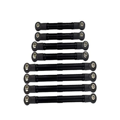 Aluminum 6061-T6 Adjustable Tie Rods Linkage for Traxxas 1:18 TRX4M Ford Bronco Crawler 97074-1 / TRX4M Land Rover Defender 97054-1 Upgrades - Black