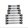 Aluminum 6061-T6 Adjustable Tie Rods Linkage for Traxxas 1:18 TRX4M Ford Bronco Crawler 97074-1 / TRX4M Land Rover Defender 97054-1 Upgrades - Silver view 1
