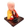 Solar Dancing Little Monk - Shaking Doll Dancing Toys, Car Dashboard Doll Ornament, Dancing Buddha Monk Figurine Toy for Car Interior Home Desk Decorations view 4
