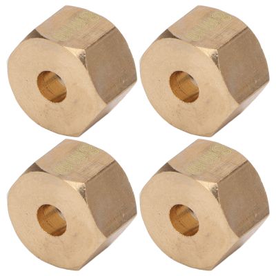RC Coupler Set, Brass 12mm Hex Wheel Hub Extended Adapter Upgrade Part Car Model Accessories for SCX10 90046 GN7 CC01 1/10 RC Cars Model Toys (8mm)