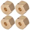 RC Coupler Set, Brass 12mm Hex Wheel Hub Extended Adapter Upgrade Part Car Model Accessories for SCX10 90046 GN7 CC01 1/10 RC Cars Model Toys (8mm) view 1