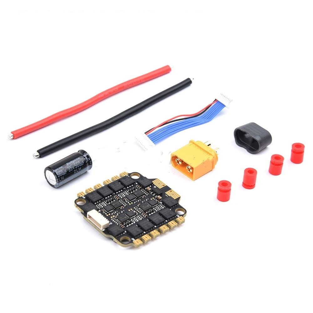 APEFIT Drone Accessories for 45A BLHELI_S 4IN1 3-6S Brushless ESC Support for DShot 300-600 / for Multishot/for Oneshot/for PMW 30.5 * 30.5mm for RC FPV Racing Drone Replaceable