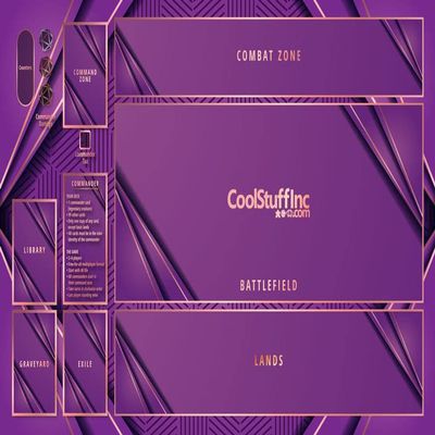 Magic: The Gathering New Player Play Mat (Commander) (Purple Left)