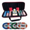 DA VINCI Unicorn All Clay Poker Chip Set with 300 Authentic Casino Weighted 9 gram Chips, Durable Soft Shell Case, 2 Decks of Plastic Playing Cards, Dealer Buttons and 2 Cut Cards view 1