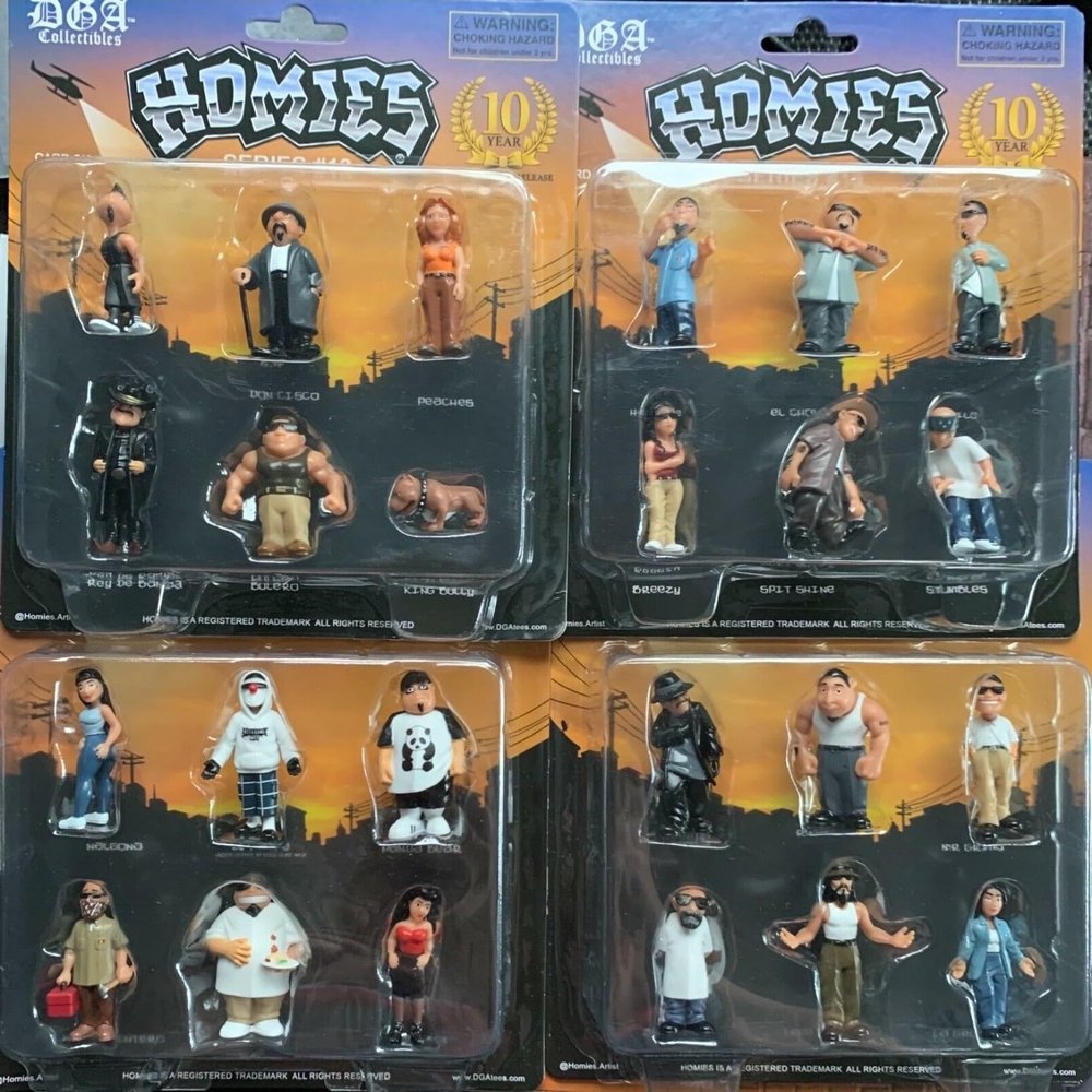 Homies Figures 1.75 Series #13 Complete Set of 24 Pcs Loose Sealed Bags