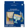 Blue Skies Plus 3D Wood Craft Kit Hanukkah Menorah - Ready to Color 7 x 5 x .75 inches view 2