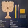 Blue Skies Plus 3D Wood Craft Kit Hanukkah Menorah - Ready to Color 7 x 5 x .75 inches view 3