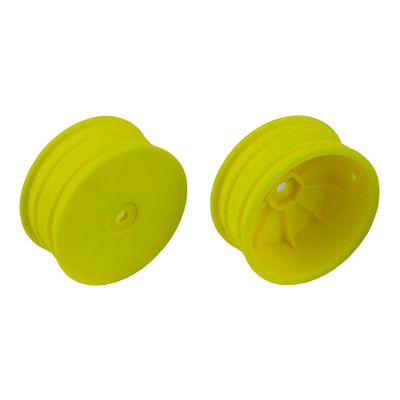 Team Associated 4 Wheel Drive Front Wheels 2.2 12mm hex +1.5mm Yellow ASC92363 RC Tire