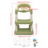 HongK- Green Toddler Potty Training Seat Ladder Wider Step Toilet Chair Infant Kid Bathroom Trainer view 2