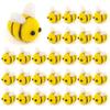 AUEAR, 50 Pack Yellow Wool Felt Mini Bumble Bee Craft Balls for DIY Party Tent Clothing Hat Gift Decoration view 1