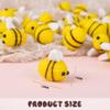 AUEAR, 50 Pack Yellow Wool Felt Mini Bumble Bee Craft Balls for DIY Party Tent Clothing Hat Gift Decoration view 2