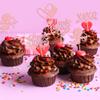 24Pcs Happy Valentine's Day Cupcake Toppers Pink Glitter XOXO Cupid Sweet Love Cupcake Food Picks Valentine's Day Theme Wedding Bridal Shower Birthday Party Cake Decorations Supplies view 4