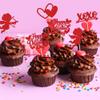 24Pcs Happy Valentine's Day Cupcake Toppers Red Glitter XOXO Cupid Sweet Love Cupcake Food Picks Valentine's Day Theme Wedding Bridal Shower Birthday Party Cake Decorations Supplies view 4