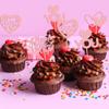 24Pcs Happy Valentine's Day Cupcake Toppers Glitter Love Heart I Love You XOXO Cupcake Picks Decorations for Wedding Proposal Engagement Bridal Shower Theme Party Cake Decoration Pink view 4