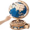 3D Wooden Puzzle for Adults-Huge Globe Puzzle Box-Wood Model Kit to Build for Adults and Teens(4 Pcs a Carton) view 1