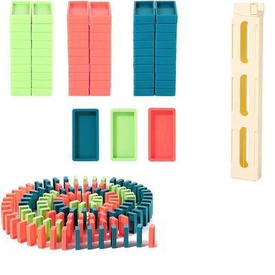 AUSDTOOLS Domino Blocks Accessories (1pcs Rack+100 Dominoes)