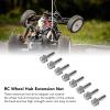 RC Hex Wheel Hub Nuts, 8mm Stainless Steel Extension Adapters for 1/10 Crawler Truck (25mm) view 4