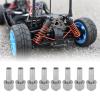 8 PCS RC Wheel Hub Extension Nut Stainless Steel High Strength Hex RC Wheel Hub Extension Adapter for SCX10 (20mm) view 3